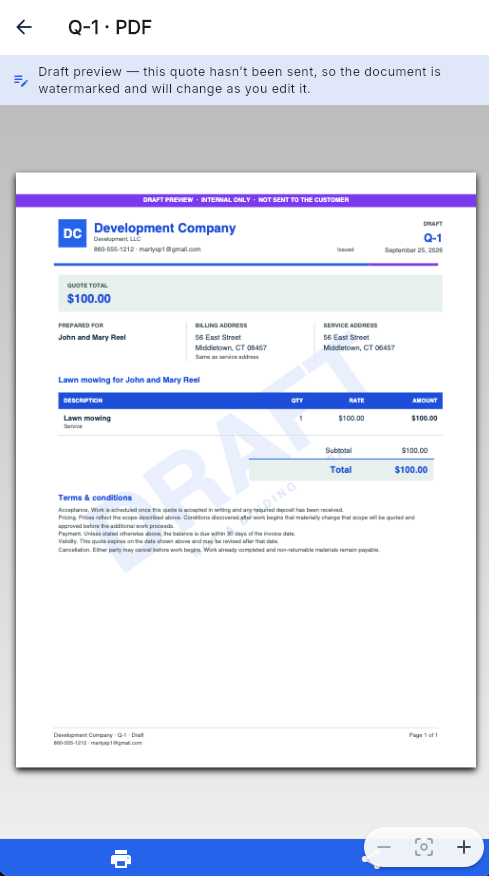 Share the finished document with confidence